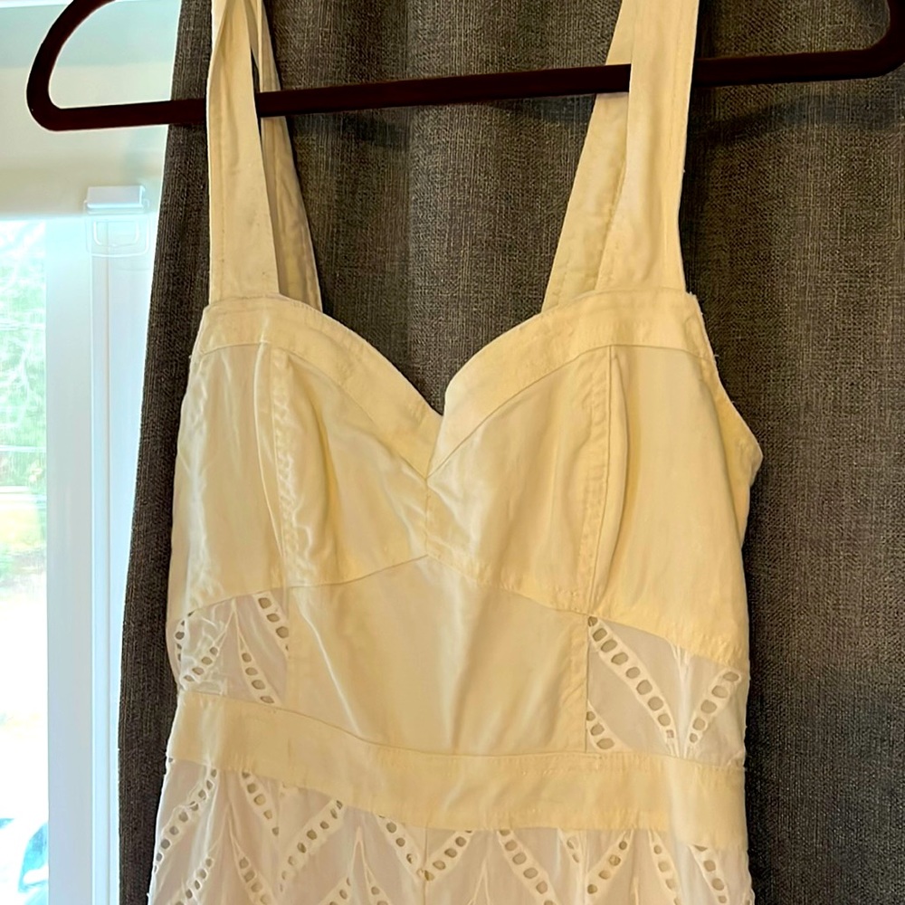 Anthropologie White Jumpsuit